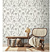 A.S. Création Papel pintado de vellón Flores y Animales (Beige, Floral, 10,05 x 0,53 m) | BAUHAUS