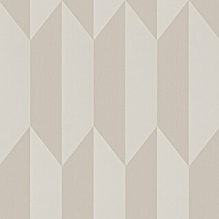 A.S. Création Cosmoliving by Cosmopolitan Papel pintado de vellón Geométrico (Beige metalizado, Gráfico, 10,05 x 0,53 m)