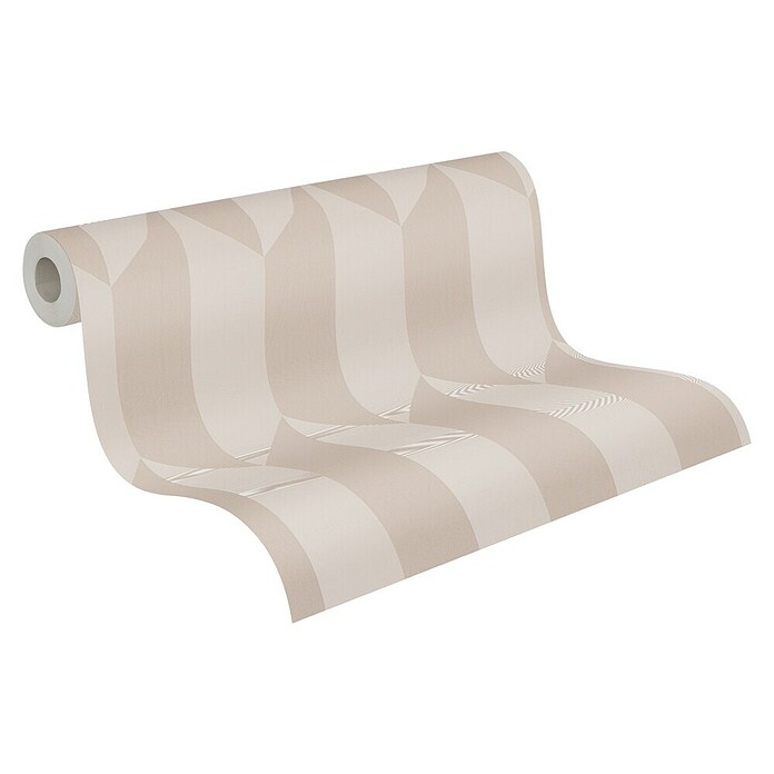 A.S. Création Cosmoliving by Cosmopolitan Papel pintado de vellón Geométrico (Beige metalizado, Gráfico, 10,05 x 0,53 m) | BAUHAUS
