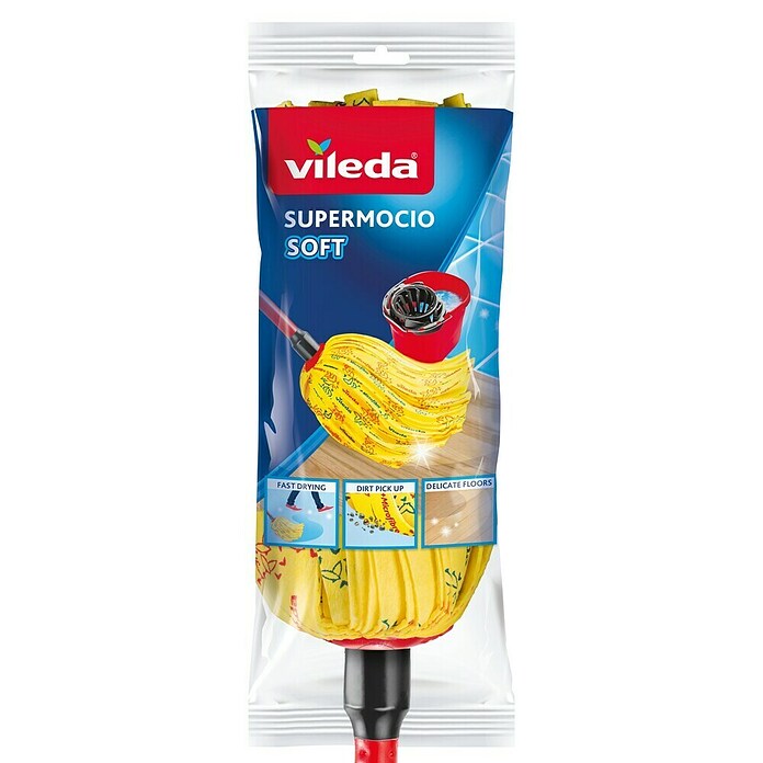 Vileda SuperMocio Wischmop Soft (null, Kunststoff/Mikrofaser)