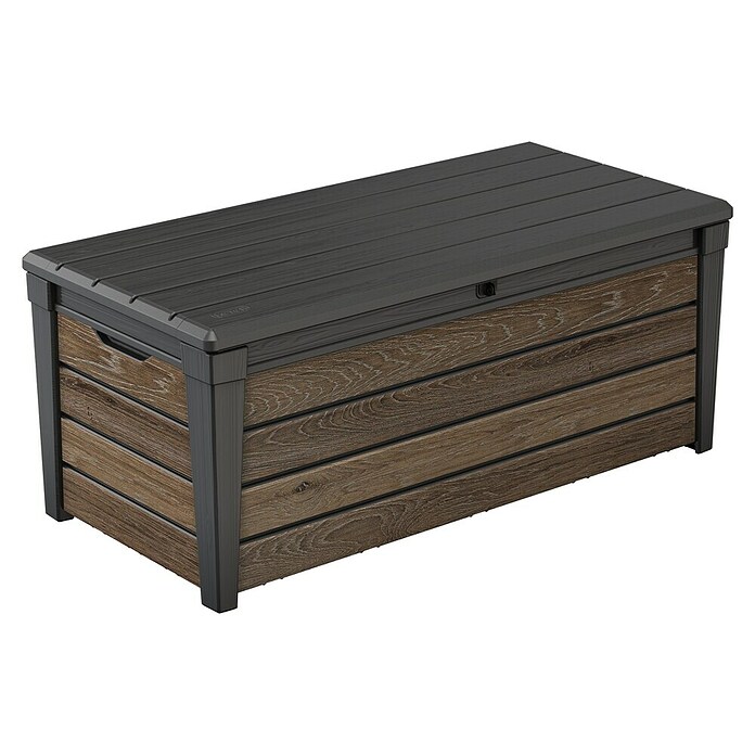 Keter Baúl para jardín Porto (L x An x Al: 145 x 70 x 60 cm, Walnut, Plástico) | BAUHAUS
