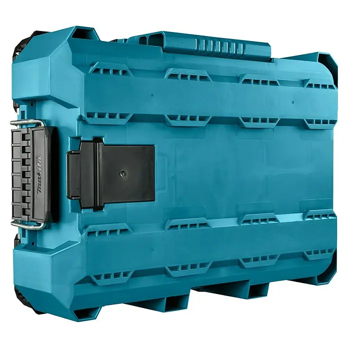 Makita Werkzeugkasten Maktrak M - Kunststoff, L x B x H: 56,2 x 38,7 x 16,2 cm - Das blaue Makita Makpac Systemkoffer Größe 4, ideal für die Aufbewahrung und den Transport von Werkzeugen und Zubehör.