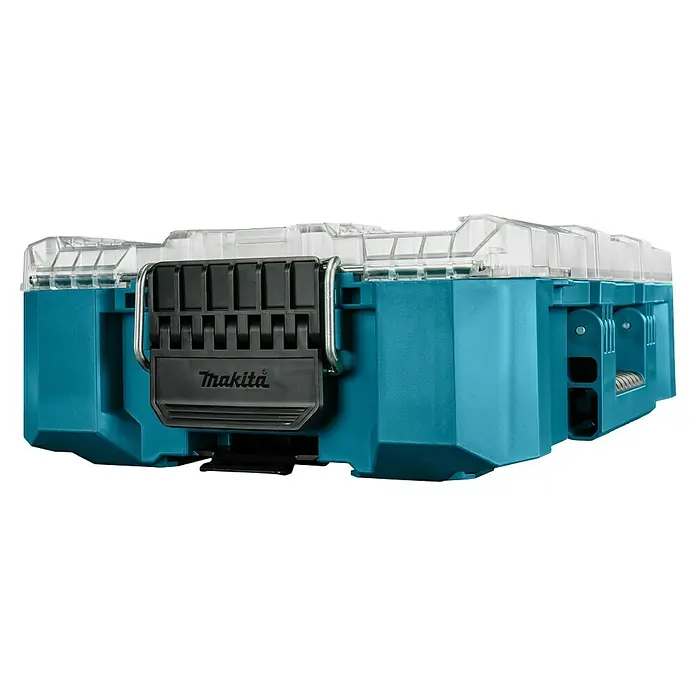 Makita Organizer Maktrak M - L x B x H: 56,2 x 38,7 x 16,2 cm, Anzahl Fächer: 11 Stk. - Makita Werkzeugkoffer, robuste Aufbewahrungslösung für Werkzeuge und Zubehör. Mit transparentem Deckel und stabilem Verschluss.