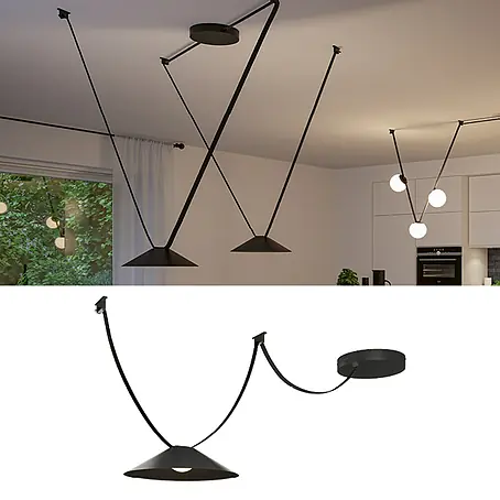Paulmann ULine LED-Pendelleuchte rund Cone Set