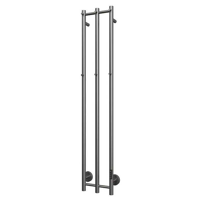 TVS Design Elektrische badkamerradiator PLUS 3 EL (Gun metal, b x h: 28 x 150 cm) | BAUHAUS