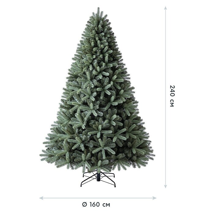 50 NRTH Knstlicher Weihnachtsbaum Vermont - Hhe: 240 cm, Grn, Standfu  online kaufen bei BAUHAUS