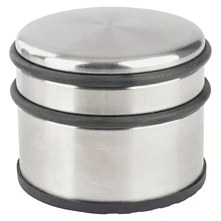 Türstopper 90x75 mm Stahl mit Gummiring