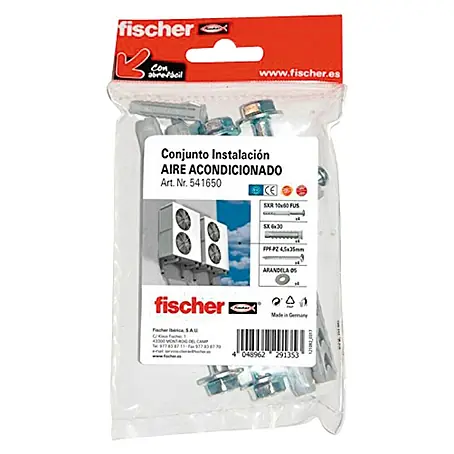 Fischer  Surtido de tacos y tornillos para aire acondicionado