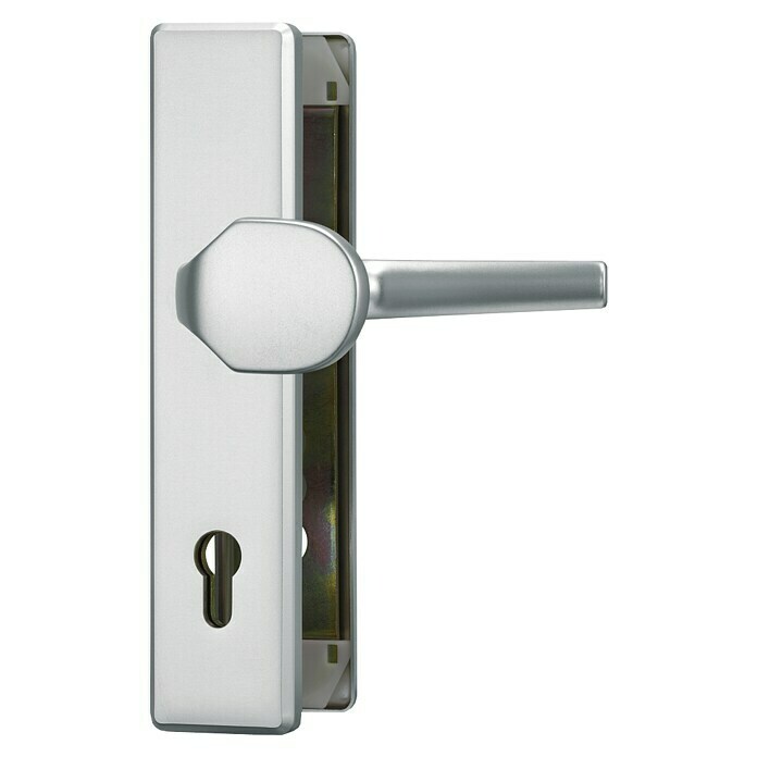 Abus Schutzbeschlag HLT612 (Hauseingangstür, Aluminium, Türstärke: 52 mm - 72 mm, Knopf außen, Drücker innen)