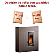 FreePoint Estufa de pellets Res 7 Up (7,8 kW, Volumen de calefacción: 193 m³, Metal antracita) | BAUHAUS