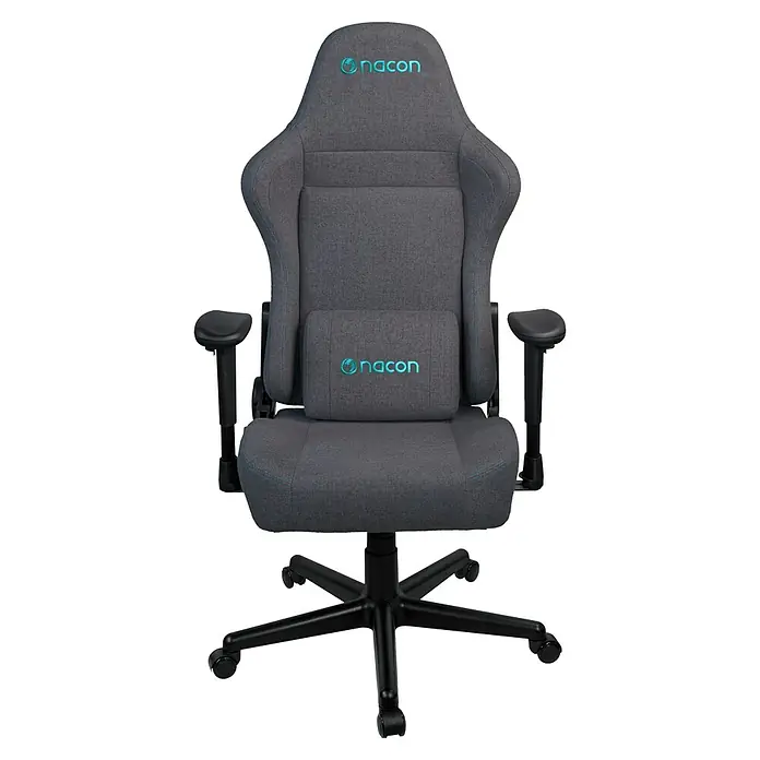 Nacon Silla de oficina PCCH-380 - Para Gamers, Gris, Cojín lumbar - La silla gaming Nacon en gris ofrece comodidad y estilo para largas sesiones de juego. Diseño ergonómico con reposabrazos ajustables y soporte lumbar.