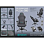 Nacon Silla de oficina PCCH-380 (Para Gamers, Gris, Cojín lumbar) | BAUHAUS