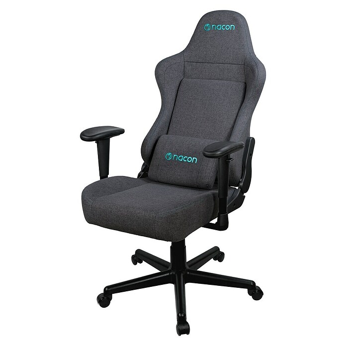 Nacon Silla de oficina PCCH-380 (Para Gamers, Gris, Cojín lumbar) | BAUHAUS