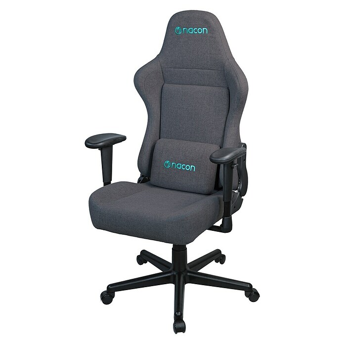 Nacon Silla de oficina PCCH-380 (Para Gamers, Gris, Cojín lumbar) | BAUHAUS