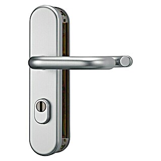 Abus Schutzbeschlag KLZS714 (Wohnungsabschlusstür, Aluminium, Drücker beidseitig, Stärke Tür: 37 mm - 47 mm)