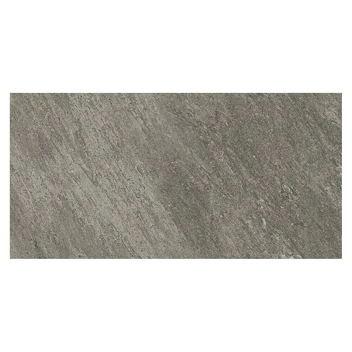 Atlas Concorde Solution Regent Feinsteinzeugfliese Grey - 30 x 60 cm, Grau, Matt - Nahaufnahme einer grauen Keramikfliese mit unregelmäßiger Textur, ideal für moderne Innenräume und widerstandsfähige Bodenbeläge.