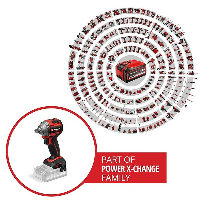 Einhell Power X-Change 18V Akumulatorski udarni vijačnik TP-CW 18/260-C Li BL-Solo  (18 V, Brez baterije, 260 Nm) | 2296 - Akkuschrauber/Akkubohrschrauber Marke | BBDI - Akkugeräte | BBD - Elektro WZ/Großmaschinen | BB - ElektroWZ/Großmaschinen | B - Werkz/Masch/Maschzubeh/Auto | BAUHAUS