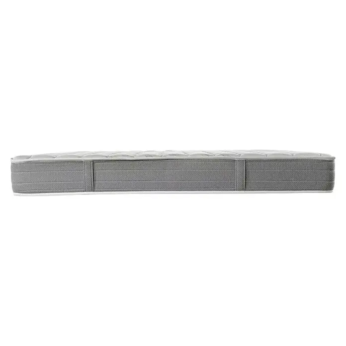 Espacio Descanso Colchón - Largo: 190 cm, Ancho: 90 cm, Altura: 24 cm, Espuma HR y Viscoelástica, Colchón a 2 caras - Primer plano de un cómodo colchón con superficie acolchada y diseño transpirable para un confort óptimo.