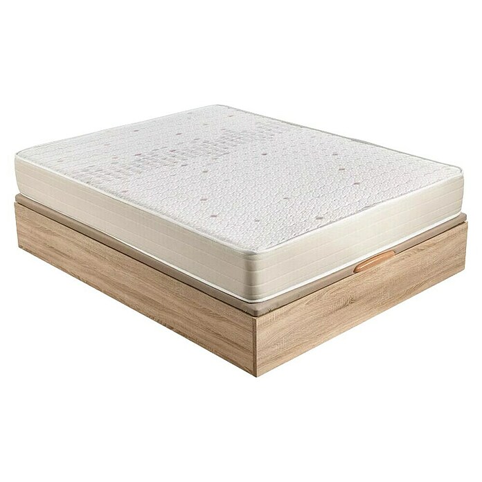 Espacio Descanso Canapé y colchón (L x An x Al: 190 x 90 x 54 cm, Natural, Abatible, Espuma HR y Viscoelástica) | BAUHAUS