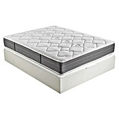 Espacio Descanso Canapé y colchón (L x An x Al: 190 x 90 x 58 cm, Blanco, Abatible, Muelles ensacados y Viscoelástica) | BAUHAUS
