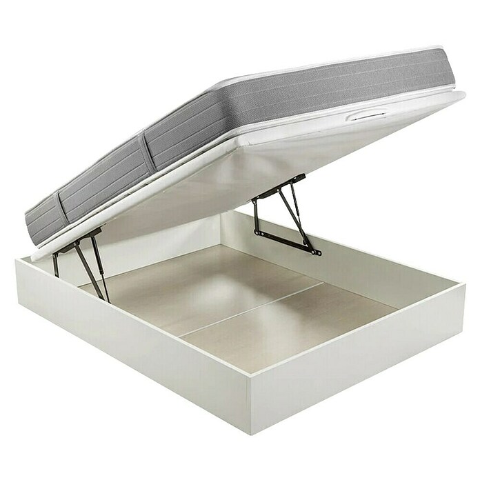 Espacio Descanso Canapé y colchón (L x An x Al: 190 x 135 x 56 cm, Blanco, Abatible, Espuma HR y Viscoelástica) | BAUHAUS