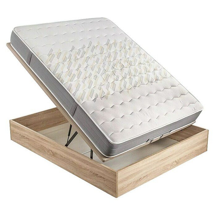 Espacio Descanso Canapé y colchón (L x An x Al: 190 x 150 x 56 cm, Natural, Abatible, Espuma HR y Viscoelástica) | BAUHAUS
