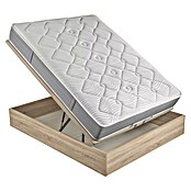 Espacio Descanso Canapé y colchón (L x An x Al: 190 x 90 x 58 cm, Natural, Abatible, Muelles ensacados y Viscoelástica) | BAUHAUS