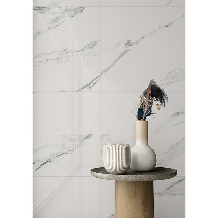 Porculanska pločica Denarius  (30 x 60 cm, Bijelo siva, Mat) | BAUHAUS