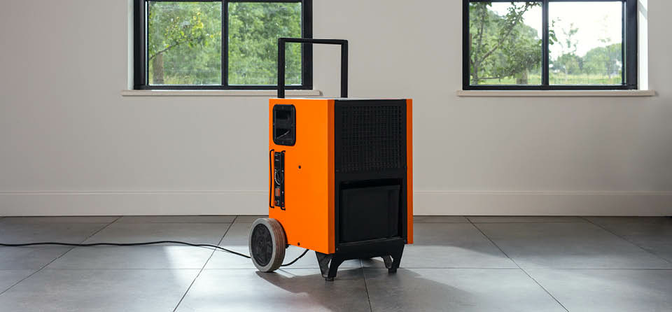 Boels Bautrockner in der Neubauwohnung