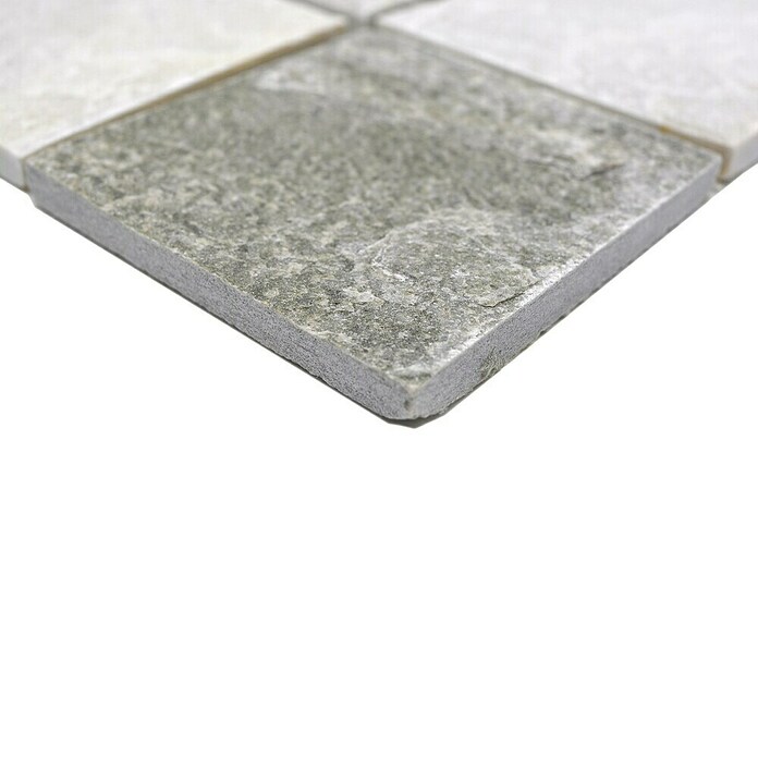 Mozaik pločica (30,5 x 30,5 cm, Bež / sivo, Mat)