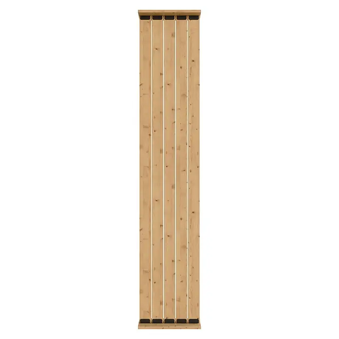 Radex Divisor de espacios - An x Al: 50 x 254 cm, Pino, Móvil - Panel macizo de madera contralaminada con veta natural, ideal para interiores modernos.
