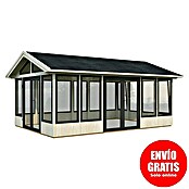 Palmako Caseta de jardín Isabella (Medidas ext. (An x Pr): 661 x 465 cm, Madera sin tratar, Natural) | BAUHAUS