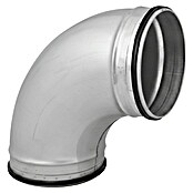 Wickelfalzrohr-Bogen (Durchmesser: 100 mm, Winkel: 90 °, Stahl) | BAUHAUS