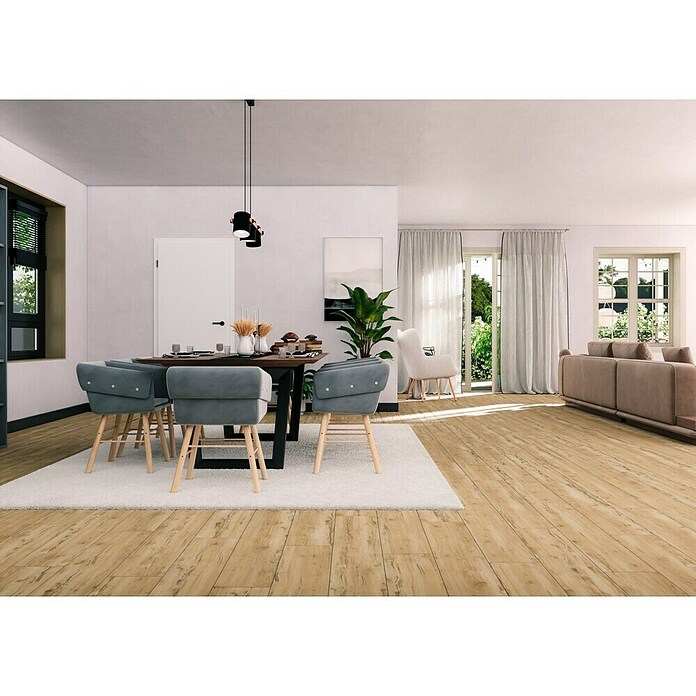 Feinsteinzeugfliese Essenza (30 x 120 cm, Eiche, Matt) | BAUHAUS