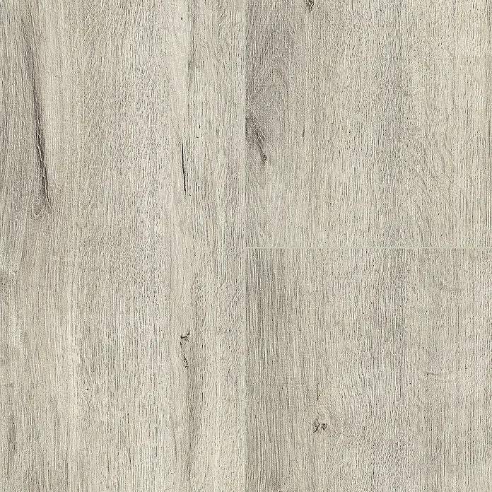 LOGOCLIC Ambienta Laminatmuster Aurora - 300 x 195 x 10 mm, Landhausdiele - Detailaufnahme eines hellen, strukturierten Holzfußbodens, der die natürliche Maserung und Farbvariationen des Materials hervorhebt.