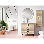 Camargue Mueble de lavabo Moon (L x An x Al: 45 x 100 x 85 cm, Roble, Mate)
