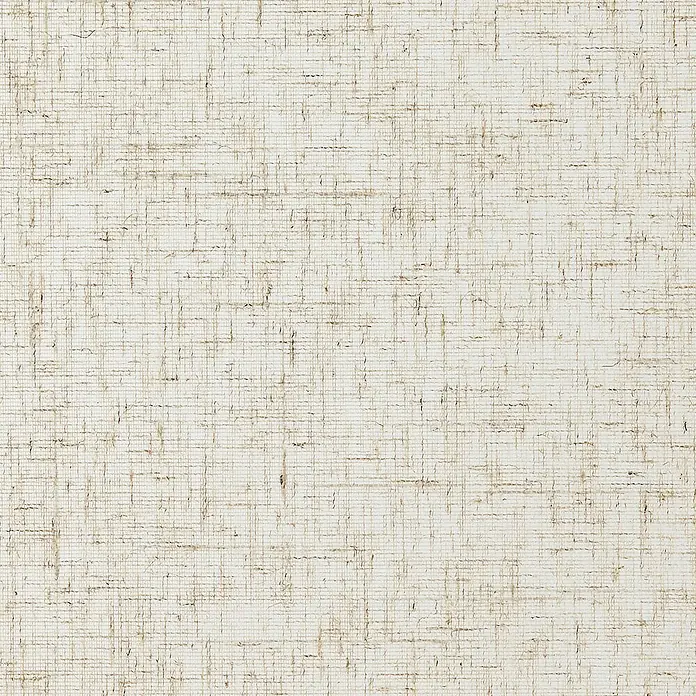 Estor enrollable Rustic - An x Al: 160 x 180 cm, Lino, Unicolor - Primer plano de un tejido texturizado color crema, que ofrece una elegancia sutil para tapicería o decoración.\n