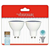Voltolux Bombilla LED (2 uds., GU10, 5 W, Color de luz: Blanco neutro, No regulable)