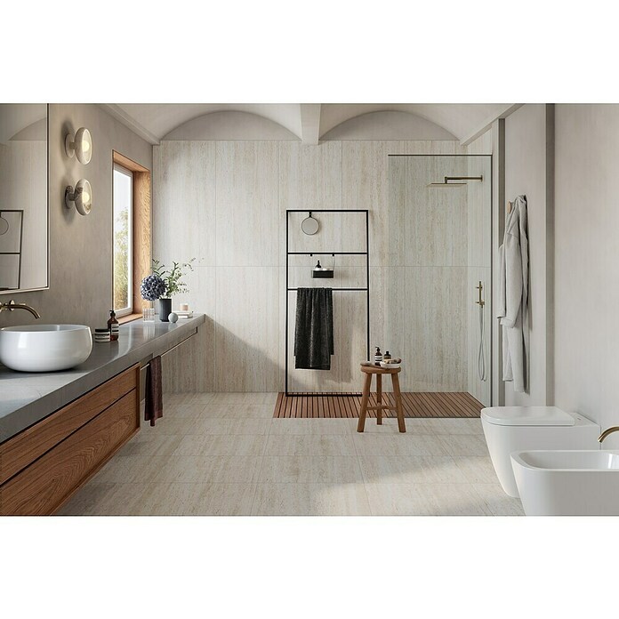 Atlas Concorde Solution Keramische tegel Pompei (60 x 60 cm, Bianco, Mat) | BAUHAUS