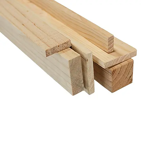 Listón para construcción rectangular