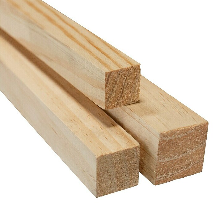 Listón para construcción cuadrado (240 x 2,8 x 2,8 cm, Pino, Beige) | BAUHAUS