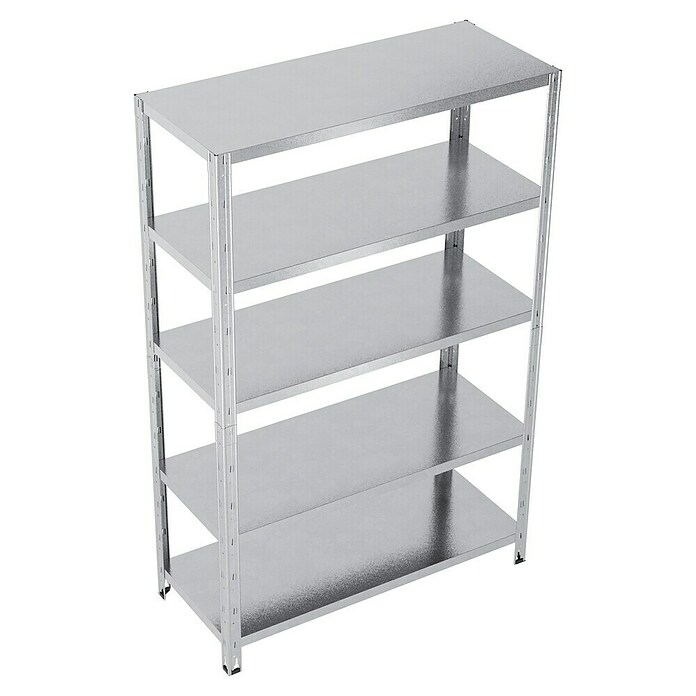 Regalux Regal za velike obremenitve  (V x Š x G: 188 x 120 x 50 cm, Nosilnost na polico: 200 kg, Število polic: 5 kos, Priklop) | 1230 - Metallregale | AAFA - Regale | AAF - Regalsysteme | AA - Eisenwaren | A - Eisenwaren | BAUHAUS