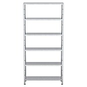 Regalux Aktenregal Office 100 (30 x 100 x 209 cm, Traglast: 60 kg/Boden, Weiß)