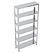 Regalux Aktenregal Office 100 (30 x 100 x 209 cm, Traglast: 60 kg/Boden, Weiß)