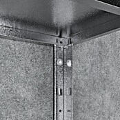 Regalux Metallregal (30 x 84 x 160 cm, Traglast: 40 kg/Boden, Silber)