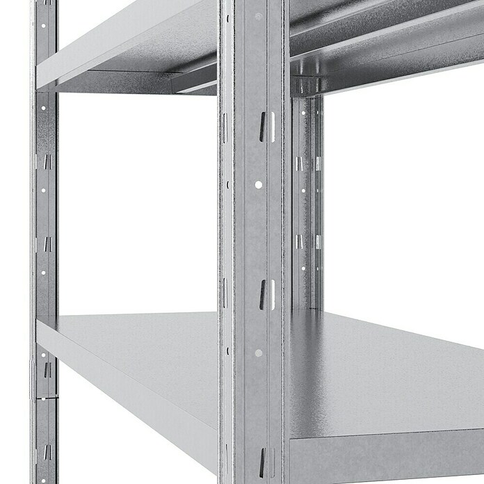 Regalux Regal za velike obremenitve  (V x Š x G: 188 x 120 x 50 cm, Nosilnost na polico: 200 kg, Število polic: 5 kos, Priklop) | 1230 - Metallregale | AAFA - Regale | AAF - Regalsysteme | AA - Eisenwaren | A - Eisenwaren | BAUHAUS