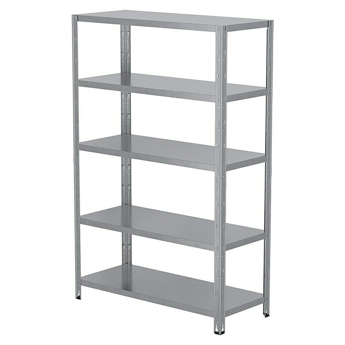 Regalux Regal za velike obremenitve  (V x Š x G: 188 x 120 x 50 cm, Nosilnost na polico: 200 kg, Število polic: 5 kos, Priklop) | 1230 - Metallregale | AAFA - Regale | AAF - Regalsysteme | AA - Eisenwaren | A - Eisenwaren | BAUHAUS