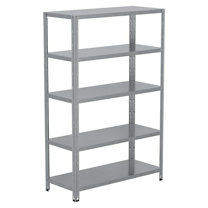 Regalux Regal za velike obremenitve  (V x Š x G: 188 x 120 x 50 cm, Nosilnost na polico: 200 kg, Število polic: 5 kos, Priklop) | 1230 - Metallregale | AAFA - Regale | AAF - Regalsysteme | AA - Eisenwaren | A - Eisenwaren | BAUHAUS