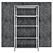Regalux Metallregal (45 x 100 x 188 cm, Traglast: 65 kg/Boden, Silber)