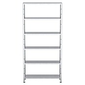Regalux Aktenregal Office 100 (30 x 100 x 209 cm, Traglast: 60 kg/Boden, Weiß)